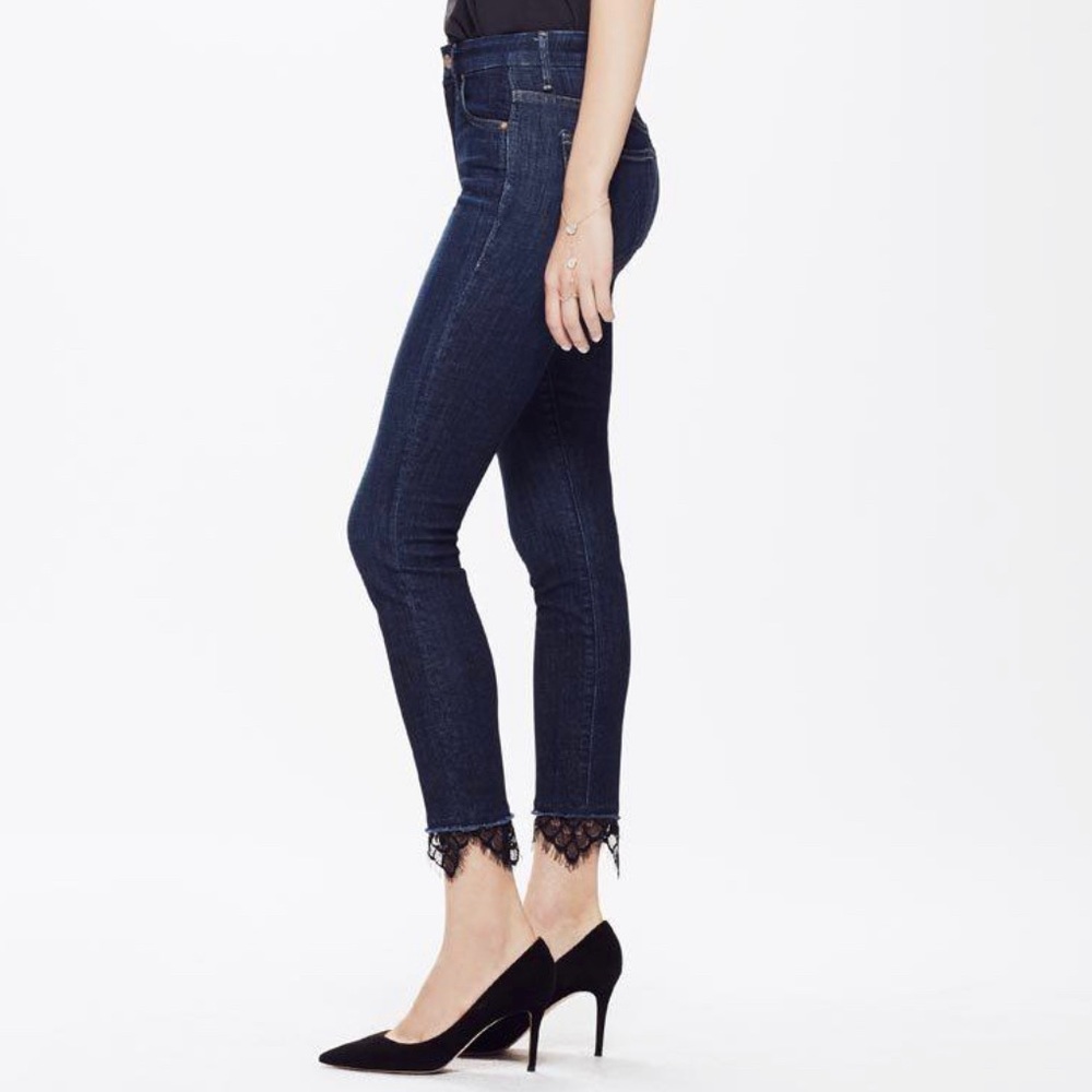 Mother high waisted looker dagger ankle fray Lacey clean sweep NWOT